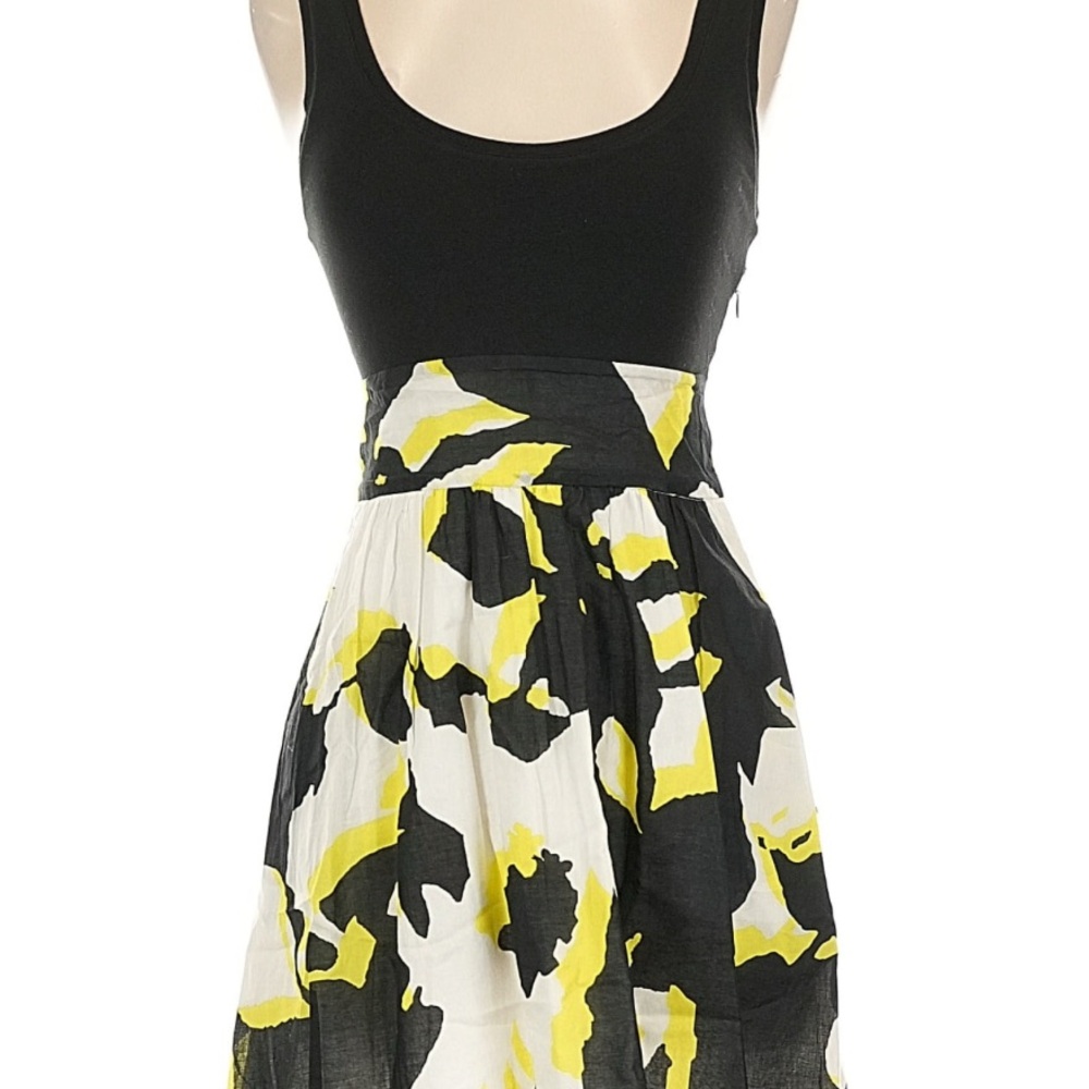 Express Black and Yellow Sundress Dress w/ Pockets Size Small